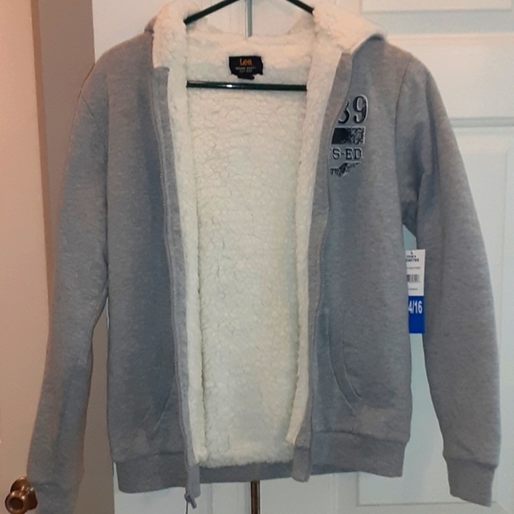 Lee Zip Up Hooded Sweatshirt Size (L 14/16) - Picture 10 of 16